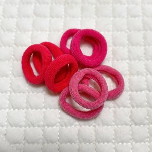 画像1: ベビーゴム・ピンク系（8個入）