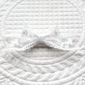 ３Ｄリボン・白小花模様レース（ＪＤバレッタ）