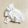 スヌード・小花模様レース生地×くまさんレース