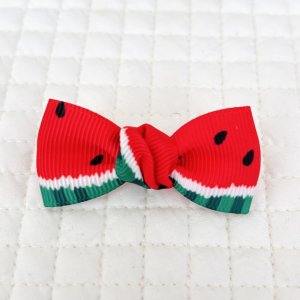 画像1: スイカ模様リボン