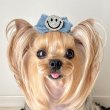 画像2: クロスリボン・サイドフリンジデニムリボン&シルバーラメニコちゃん（ＪＤバレッタ）