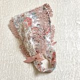 画像: バブーシュカ風スヌード・リバティピンク花模様・モーヴピンク系フェリシテ