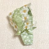 画像: バブーシュカ風スヌード・イギリス人デザイナー作生地&お花レース