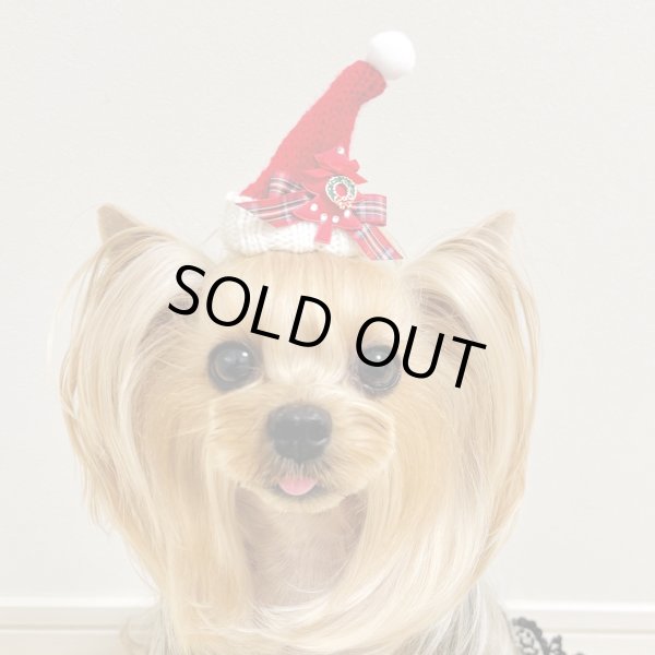 画像2: サンタ帽・赤チェックリボン×リースチャーム付クリスマスツリー（ＪＤバレッタ）