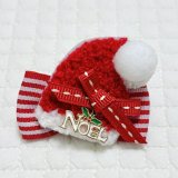 画像: サンタ帽リボン・赤ストライプ&ノエルチャーム